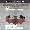 PU Leather & Alloy Headbands Hair Accessories for Women Girls OHAR-WH20009-02B-01-2