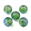 Handmade Gold Sand Lampwork Beads LAMP-WH0001-10D-2