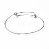 Non-Tarnish Adjustable 304 Stainless Steel Bangles Making MAK-F286-01P-3