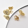Rack Plating Brass Micro Pave Clear Cubic Zirconia Stud Earrings EJEW-K299-01G-P-3
