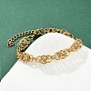 304 Stainless Steel Mesh Chain Bracelets for Women BJEW-Z143-17G-1