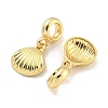 Rack Plating Alloy Shell Shape European Dangle Charms FIND-B034-43G-2