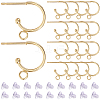 24Pc 304 Stainless Steel Stud Earring Findings STAS-SC0009-56-1