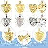 10Pcs 2 Colors Rack Plating Brass Locket Pendants KK-FS0001-89-3