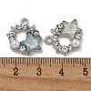 Rack Plating Alloy Rhinestone Pendants PALLOY-F312-03P-3