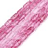 Crackle Transparent Glass Beads Strands GLAA-N068-05A-08-1