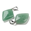 Natural Green Aventurine Pendants G-C066-03F-3