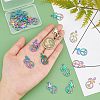 20Pcs Rainbow Color Alloy Pendants FIND-FH0003-56-4