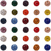 150Pcs 15 Colors Pave Disco Ball Beads RB-PA0001-09A-7