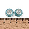Rondelle Handmade Gold Sand Lampwork European Large Hole Beads X-LPDL-R007-07B-3