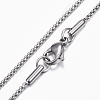 304 Stainless Steel Box Chain Necklaces NJEW-K099-05P-2