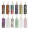 12Pcs 12 Styles Natural & Synthetic Mixed Gemstone Pendants G-CA0001-62-1