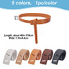 GOMAKERER 5Pcs 5 Colors PU Leather Chain Belts FIND-GO0001-57-2