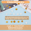 SUPERFINDINGS 60Pcs 10 Style 3D Brass Bead Caps KK-FH0006-47-2