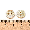 Carved Flower Natural Shell Buttons SH-CBA18B6-02B-01-3