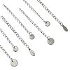 12Pcs 4 Styles 304 Stainless Steel Chain Extender FIND-FS0002-96B-2