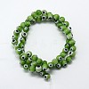 Handmade Evil Eye Lampwork Round Bead Strands LAMP-L055-6mm-11-2