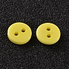 2-Hole Flat Round Resin Sewing Buttons for Costume Design BUTT-E119-36L-18-2