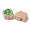 10Pcs Acrylic Enamel Beads OACR-H048-01C-01-2