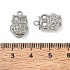 304 Stainless Steel Pendant Cabochon Settings SA-CBAE5AC-14P-3