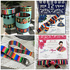 2Rolls 2 Styles Stripe Pattern Printed Polyester Grosgrain Ribbon OCOR-TA0001-37K-7