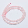 Natural Rose Quartz Beads Strands G-F631-A09-2