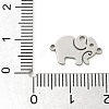 201 Stainless Steel Laser Cut Connector Charms STAS-R133-02P-04-3