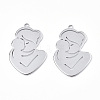 Non-Tarnish 201 Stainless Steel Pendants STAS-N098-070P-3