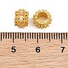 Brass Micro Pave Clear Cubic Zirconia European Beads CU-CBA6A75-16G-3