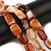 Natural Striped Agate/Banded Agate Beads Strands G-B137-B01-01G-2