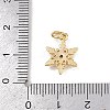 Brass Micro Pave Cubic Zirconia Charms LS-KK-H077-02G-05-3