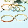 304 Stainless Steel Enamel Hinged Bangles BJEW-D408-45G-4