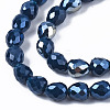 Opaque Glass Beads Strands EGLA-T008-16-4