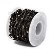 Handmade 304 Stainless Steel Beaded Chains CHS-L031-08G-03-2