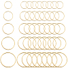 100pcs 5 Styles Brass Linking Rings KK-SP0002-19-1