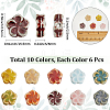 60Pcs 10 Colors Handmade Porcelain Beads for Necklaces Bracelets Making PORC-SC0001-24-2