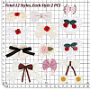24Pcs 12 Styles Polyester Iron on Sew on Patches DIY-PH0038-32-5