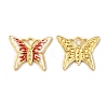 Real 18K Gold Plated 304 Stainless Steel Rhinestone Pendants STAS-A084-24G-01-1
