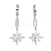 Star 304 Stainless Steel Dangle Earrings EJEW-L283-077P-1