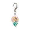 Resin & Glass Beaded Pendant Decorations HJEW-MZ00168-01-2