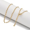 304 Stainless Steel Dapped Chain Necklaces NJEW-H043-02P-1