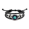 Imitation Leather Triple Layer Multi-strand Bracelets FS-WGC42D3-08-1