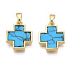 Real 18K Gold Plated Brass Pendants KK-N233-172A-01C-2