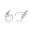 925 Sterling Silver Huggie Hoop Earrings STER-D033-18P-2