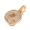 Brass Micro Pave Cubic Zirconia Pendants KK-C076-29Q-G01-2