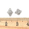 Brass Micro Pave Cubic Zirconia Connector Charms KK-U056-36P-3