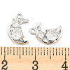 Clear Glass Charms KK-E090-26P-3