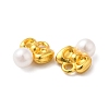 Alloy with ABS Plastic Imitation Pearl Charms FIND-G057-03MG-2