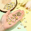 30Pcs 15 Styles Alloy Enamel Charms ENAM-YW0008-39-4