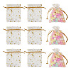 30Pcs Gold Stamping Moon Star Organza Drawstring Gift Bags ABAG-TA0002-21A-1
